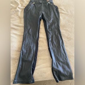 Harley motorcycle riding pants. Leather on one side